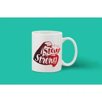 Printed Ceramic Coffee Mug - 1 Pieces, White, 11oz - 11 Oz, 0.44, White