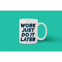 Printed Ceramic Coffee Mug - 1 Pieces, White, 11oz - 11 Oz, 0.44, White