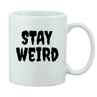 Printed Ceramic Coffee Mug - 1 Pieces, White, 11oz - 11 Oz, 0.44, White