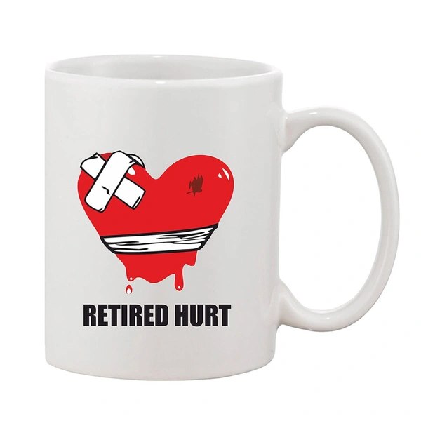 Printed Ceramic Coffee Mug - 1 Pieces, White, 11oz - 11 Oz, 0.44, White