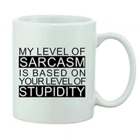 Printed Ceramic Coffee Mug - 1 Pieces, White, 11oz - 11 Oz, 0.44, White