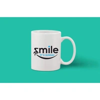 Printed Ceramic Coffee Mug - 1 Pieces, White, 11oz - 11 Oz, 0.44, White