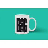 Printed Ceramic Coffee Mug - 1 Pieces, White, 11oz - 11 Oz, 0.44, White