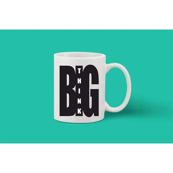 Printed Ceramic Coffee Mug - 1 Pieces, White, 11oz - 11 Oz, 0.44, White