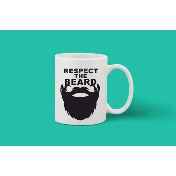 Printed Ceramic Coffee Mug - 1 Pieces, White, 11oz - 11 Oz, 0.44, White