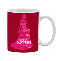 Printed Ceramic Coffee Mug - 1 Pieces, White, 11oz - 11 Oz, 0.44, White