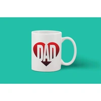 Printed Ceramic Coffee Mug - 1 Pieces, White, 11oz - 11 Oz, 0.44, White