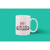 Printed Ceramic Coffee Mug - 1 Pieces, White, 11oz - 11 Oz, 0.44, White