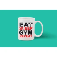 Printed Ceramic Coffee Mug - 1 Pieces, White, 11oz - 11 Oz, 0.44, White