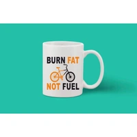 Printed Ceramic Coffee Mug - 1 Pieces, White, 11oz - 11 Oz, 0.44, White