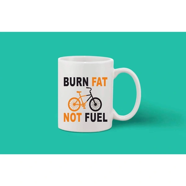 Printed Ceramic Coffee Mug - 1 Pieces, White, 11oz - 11 Oz, 0.44, White