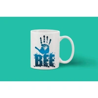 Printed Ceramic Coffee Mug - 1 Pieces, White, 11oz - 11 Oz, 0.44, White