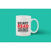 Printed Ceramic Coffee Mug - 1 Pieces, White, 11oz - 11 Oz, 0.44, White