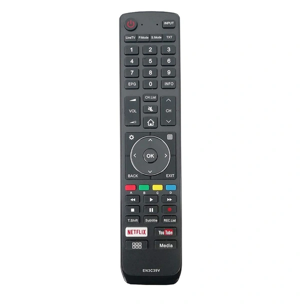Remote No. EN3C39V (No Voice), Compatible with Vu Smart TV LCD/LED Remote Control (Exactly Same Remote will Only Work) - 0.13