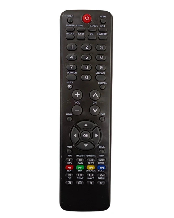 Remote No. HTR-D18A (with USB Function), Compatible with Haier LCD/LED TV Remote Control (Exactly Same Remote will Only Work) - 0.38