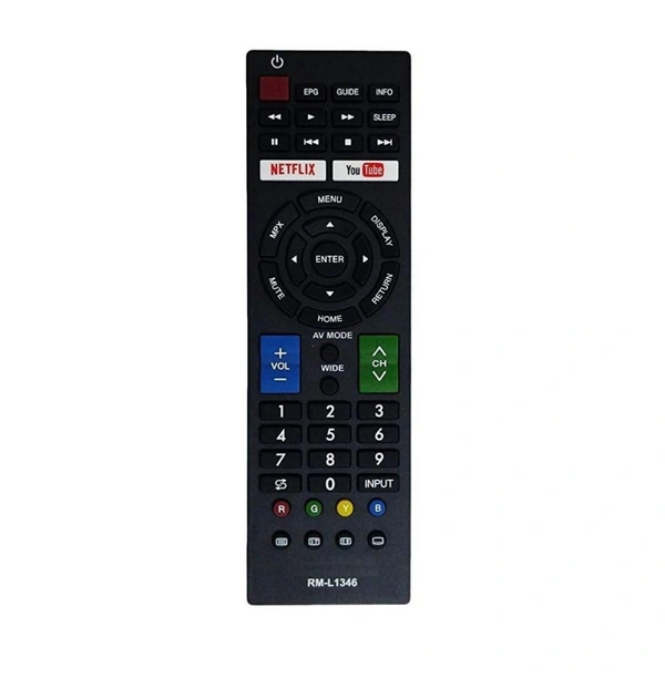 Remote with Netflix and YouTube Function (No Voice), Compatible with Sharp Smart TV LCD/LED Remote Control (Exactly Same Remote will Only Work) - 0.13