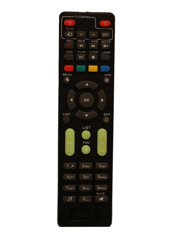 Set Top Box Remote, Compatible With GTPL Hd Set Top Box Remote Control_Old Remote Functions Must Be Exactly Same (Color:Multi) - 0.13