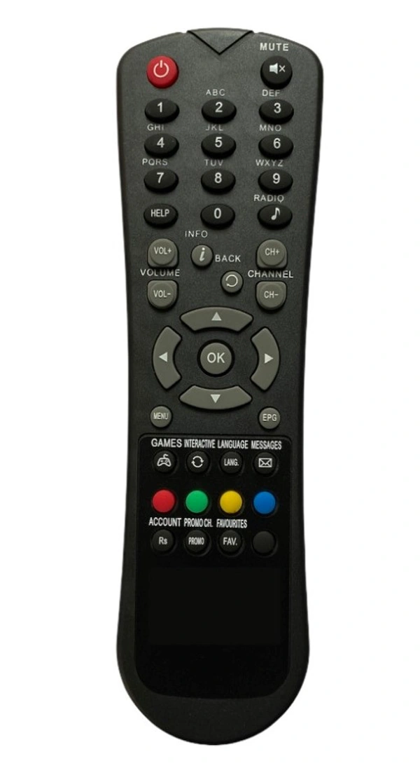 Set Top Box Remote No. 3, Compatible With Hathway Set Top Box Remote Control_Old Remote Functions Must Be Exactly Same (Color:Multi) - 0.13