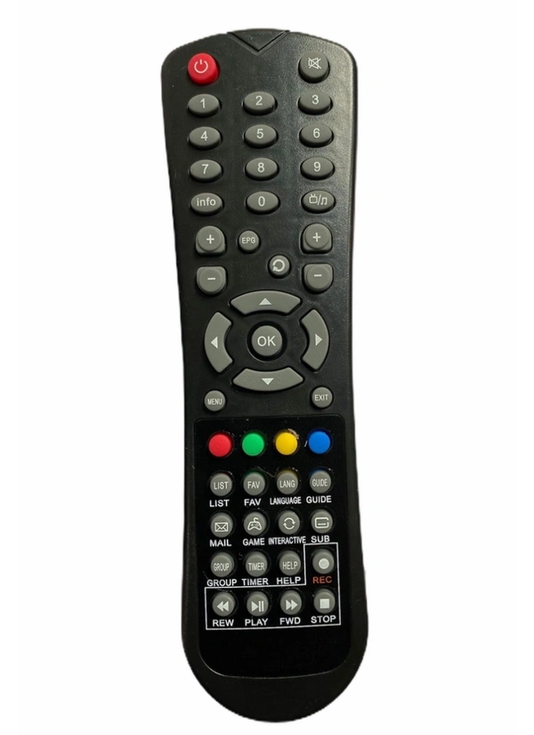 Set Top Box Remote With Recording, Compatible With Siti Cable Set Top Box Remote Control_Old Remote Functions Must Be Exactly Same (Color:Multi) - 0.13