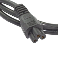 Supreme Quality 1.2 Meter 3Pin Power Cord for Laptop (Black) - 0.25