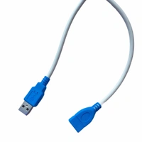 USB Male to Female Extension Cable 3 Yards Supports LCD, LED, TV USB Ports Connects Printer, PC, External Hard Drive (White) - 0.25