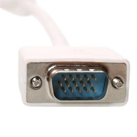 VGA Cable Male to Male 1.5 Yards Supports PC, Monitor, TV, LCD_LED, Plasma, Projector, TFT (White) - 0.25