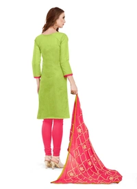 Women's Banarasi Jacquard Unstitched Salwar-Suit Material With Dupatta (Green, 2-2.5mtrs) - Black, 0.41, 2-2.5mtrs