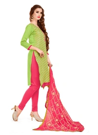 Women's Banarasi Jacquard Unstitched Salwar-Suit Material With Dupatta (Green, 2-2.5mtrs) - Black, 0.41, 2-2.5mtrs