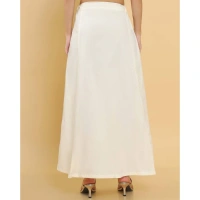 Women's Cotton Solid Free Size Petticoat (Cream) - Cream, 0.35
