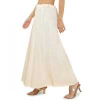 Women's Cotton Solid Free Size Petticoat (Cream) - Cream, 0.35