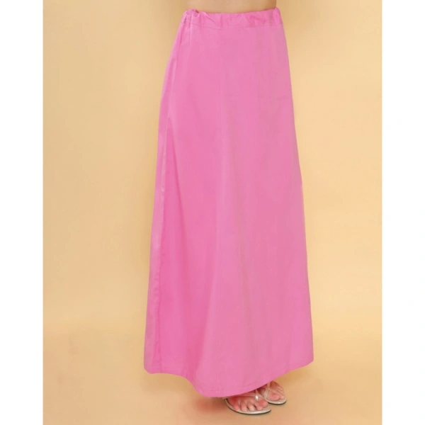 Women's Cotton Solid Free Size Petticoat (Pink) - Pink, 0.35