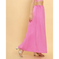 Women's Cotton Solid Free Size Petticoat (Pink) - Pink, 0.35
