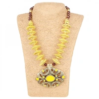 Shopnav shopnav's Women's Designer Yellow and Golden Beads Necklace (Color: Yellow) - Yellow, Beads