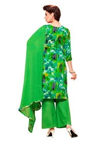 Women's Glaze Cotton Unstitched Salwar Suit-Material With Dupatta (Green & Multi,2.3 Mtrs) - Green & Multi, 0.45, 2.3 Mtrs
