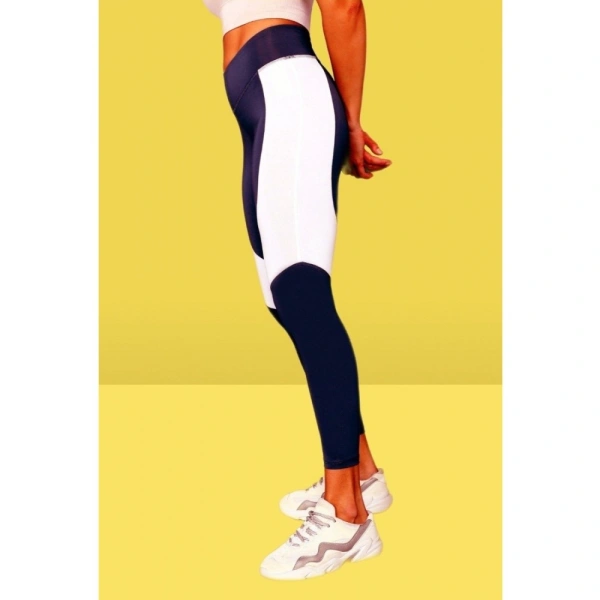 Women's Polyster Solid Sport Leggings (Purple) - Purple, 0.35, XS