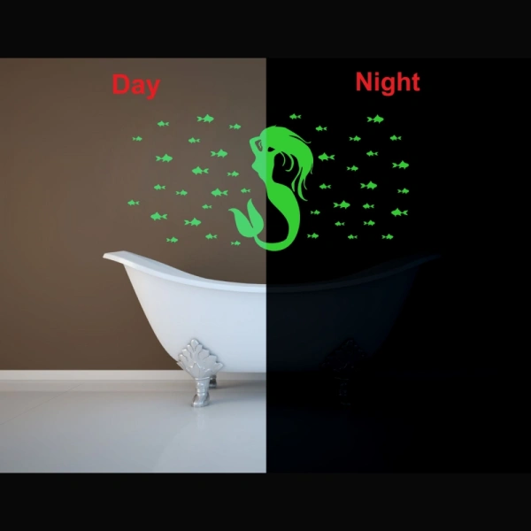 Shopnav Green Decorative Radium Wall Sticker