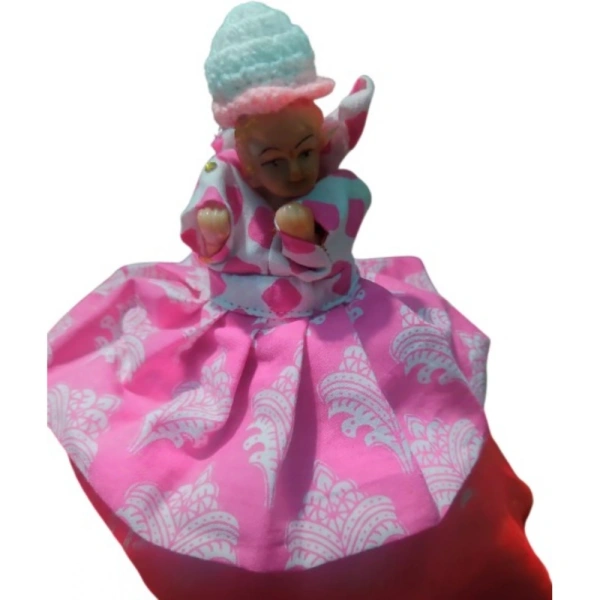 Shopnav Laddu Gopal Cottn Dress Size: 0 To 6 (Pink) - Pink
