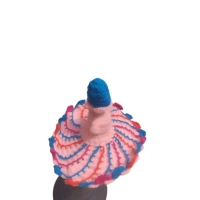 Shopnav Laddu Gopal Tharad Dress Size: 0 To 6 (Baby Pink) - Baby Pink