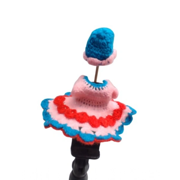 Shopnav Laddu Gopal Tharad Dress Size: 0 To 6 (Baby Pink-Red) - Baby Pink - Red