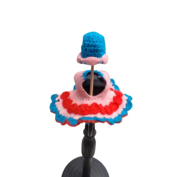 Shopnav Laddu Gopal Tharad Dress Size: 0 To 6 (Baby Pink-Red) - Baby Pink - Red