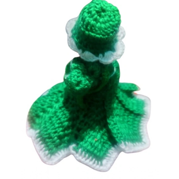 Shopnav Laddu Gopal Tharad Dress Size: 0 To 6 (Green) - Green