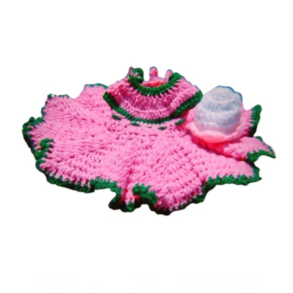 Shopnav Laddu Gopal Tharad Dress Size: 0 To 6 (Light Pink) - Light Pink