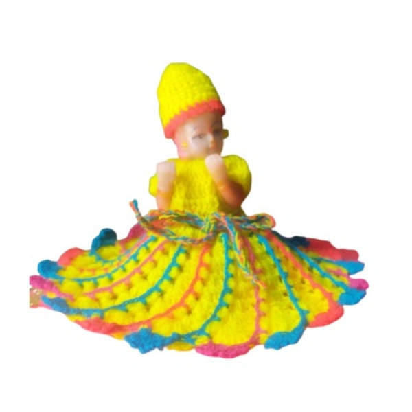 Shopnav Laddu Gopal Tharad Dress Size: 0 To 6 (Multicolor) - Multicolor