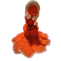 Shopnav Laddu Gopal Tharad Dress Size: 0 To 6 (Orange) - Orange