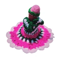 Shopnav Laddu Gopal Tharad Dress Size: 0 To 6 (Pink-Green) - Pink -Green