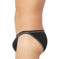 Men's Bamboo Spandex Designer Underwear (Black) - L