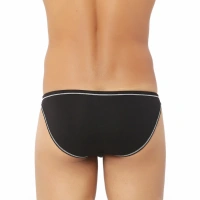 Men's Bamboo Spandex Designer Underwear (Black) - L