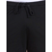 Men's Casual Cotton Striped Above knee Shorts (Black) - S