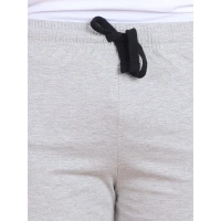 Men's Casual Cotton Striped Above knee Shorts (Greymelange) - L