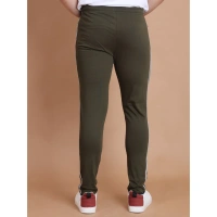 Men's Casual Cotton Striped Full Length Track Pant (olive) - XL
